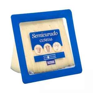 Queso semicurado mezcla Hacendado cortado en cuñitas Mercadona