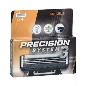 Recambios maquinilla de afeitar Deliplus Precision System 3 hojas Mercadona