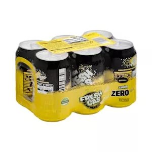 Refresco de limón Hacendado zero azúcar fresh gas Mercadona