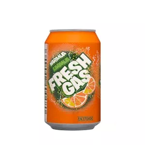 Refresco de naranja Hacendado fresh gas Mercadona