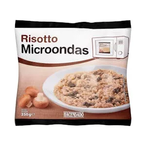 Risotto de setas Hacendado para microondas ultracongelados Mercadona