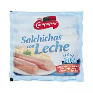 Salchichas cocidas con leche Campofrío de pollo, cerdo y pavo Mercadona