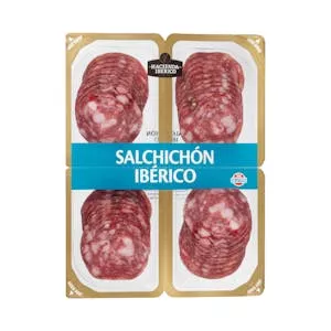 Salchichón ibérico extra La Hacienda del ibérico lonchas Mercadona