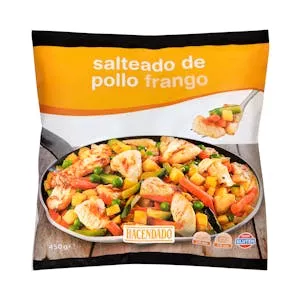 Salteado de pollo Hacendado ultracongelado Mercadona