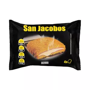 San Jacobos empanados de york y queso Hacendado ultracongelados Mercadona