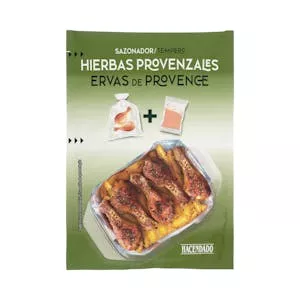 Sazonador hierbas provenzales Hacendado para pollo y costillas Mercadona