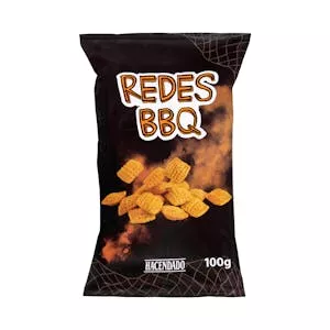 Snack de maíz Redes sabor barbacoa Hacendado Mercadona