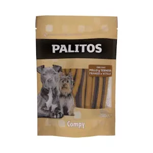 Snack palitos perro adulto con pollo y ternera Compy Mercadona