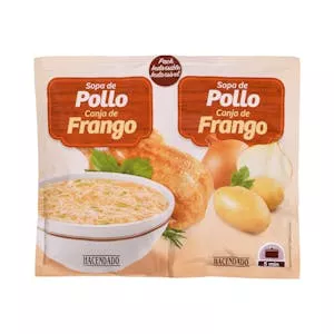 Sopa de pollo Hacendado con fideos finos Mercadona