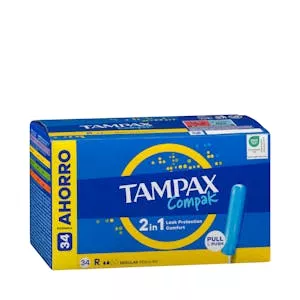 Tampones regular Tampax Compak con aplicador Mercadona