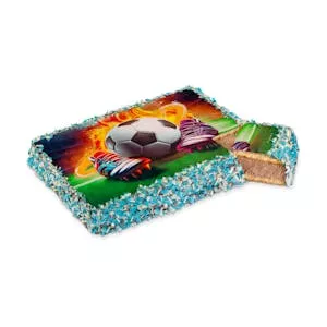 Tarta infantil balón de fútbol Hacendado congelada Mercadona