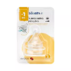 Tetina silicona tres posiciones Deliplus +1 mes Mercadona
