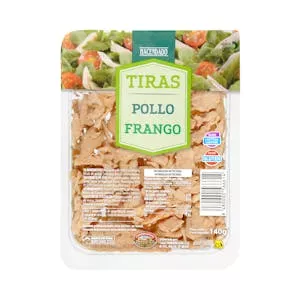 Tiras de pechuga de pollo al natural Hacendado Mercadona