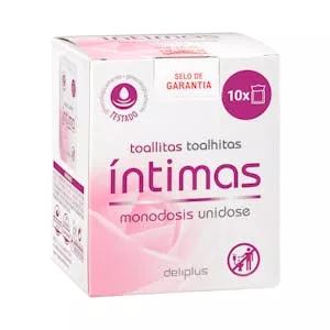 Toallitas íntimas Deliplus monodosis Mercadona