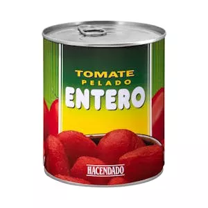 Tomate entero pelado Hacendado Mercadona
