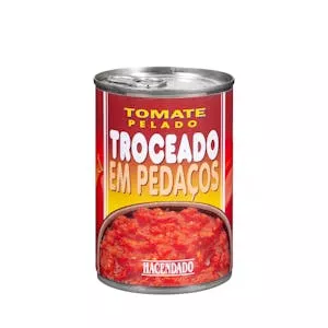 Tomate troceado pelado Hacendado Mercadona