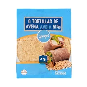 Tortillas de avena 51% Hacendado Mercadona