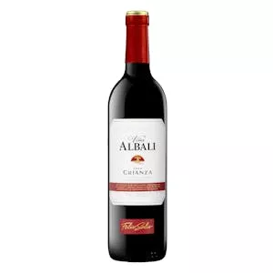 Vino tinto D.O Valdepeñas Viña Albali crianza Mercadona