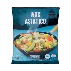 Wok de verduras asiático Hacendado ultracongelado Mercadona