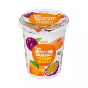 Yogur cremoso Hacendado con melocotón y maracuya Mercadona