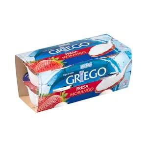 Yogur griego con fresa Hacendado Mercadona
