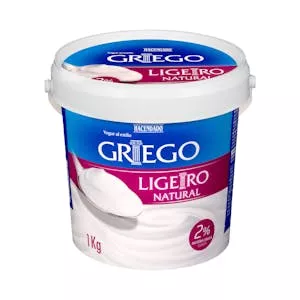 Yogur griego ligero natural Hacendado 2% m.g Mercadona