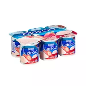 Yogur griego sabor fresa Hacendado sin trozos Mercadona