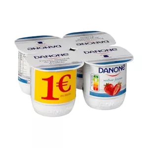 Yogur sabor fresa Danone Mercadona