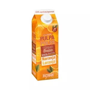 Zumo pura naranja con pulpa Hacendado Mercadona