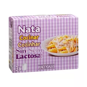 Precio Nata ligera para cocinar sin lactosa Hacendado Mercadona