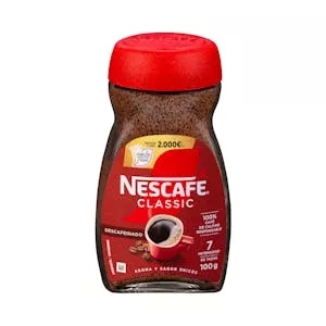 Café soluble descafeinado Nescafé classic