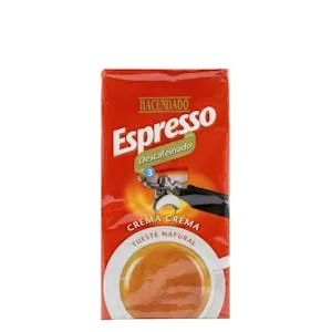 Precio Café molido descafeinado Hacendado Espresso Mercadona