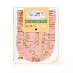 ¿Cuánto vale Mortadela de pavo con aceitunas Hacendado finas lonchas Mercadona