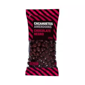 Cacahuetes Hacendado chocolate negro