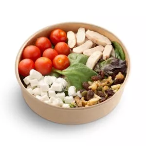 Ensalada de pollo, queso y frutos secos Listo para Comer