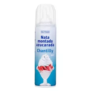 Precio Nata montada azucarada Hacendado Mercadona