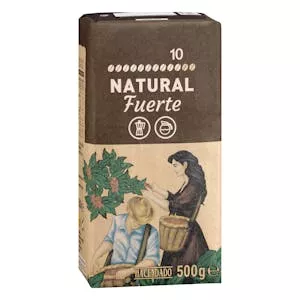 Café molido natural fuerte Hacendado
