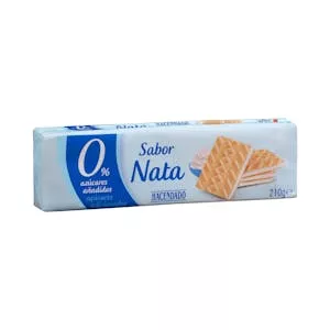 ¿Cuánto vale Barquillos rellenos de nata Hacendado 0% azúcares añadidos Mercadona