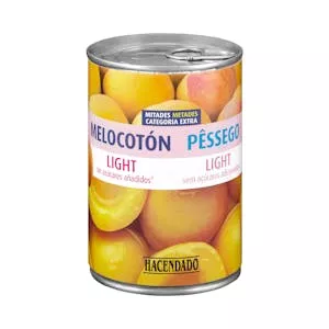 Precio Melocotón light Hacendado sin azúcares añadidos Mercadona