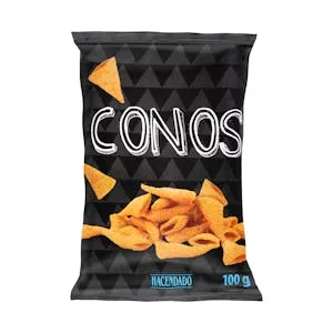 Precio Conos sabor bacón y queso Hacendado Mercadona