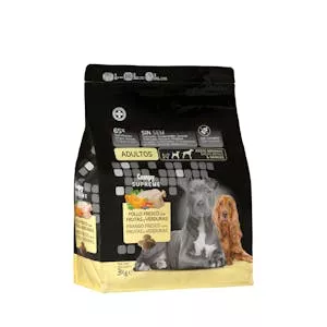 ¿Cuánto vale Comida perro adulto Supreme Compy pollo fresco con frutas y verduras Mercadona