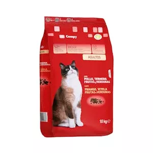 Histórico Precio Comida gato adulto Compy con pollo, ternera, frutas y verduras
