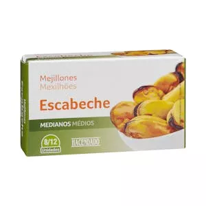 Histórico Precio Mejillones en escabeche Hacendado medianos