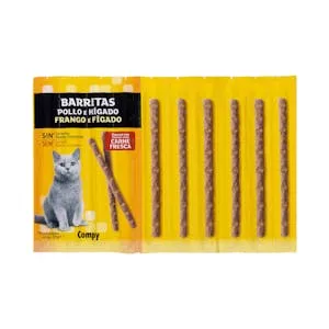 Histórico Precio Snack gato barritas Compy de pollo e hígado