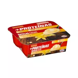 ¿Cuánto vale Natillas sabor vainilla +Proteínas Hacendado 12 g proteínas Mercadona