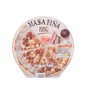 ¿Cuánto vale Pizza masa fina Barbacoa Hacendado ultracongelada Mercadona
