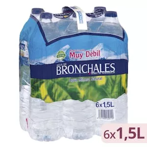 Precio Agua mineral grande Bronchales Mercadona