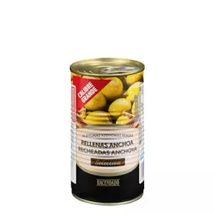 Aceitunas verdes rellenas de anchoa Hacendado