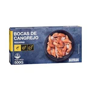 ¿Cuánto vale Bocas de cangrejo pequeñas Hacendado congeladas Mercadona