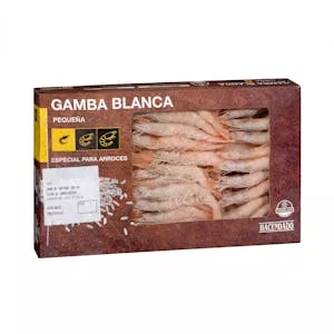 Gamba blanca pequeña Hacendado congelada
